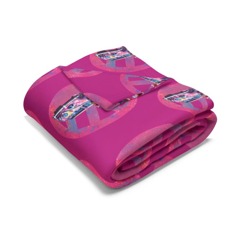 Barbiecore Van Girl Arctic Fleece Blanket