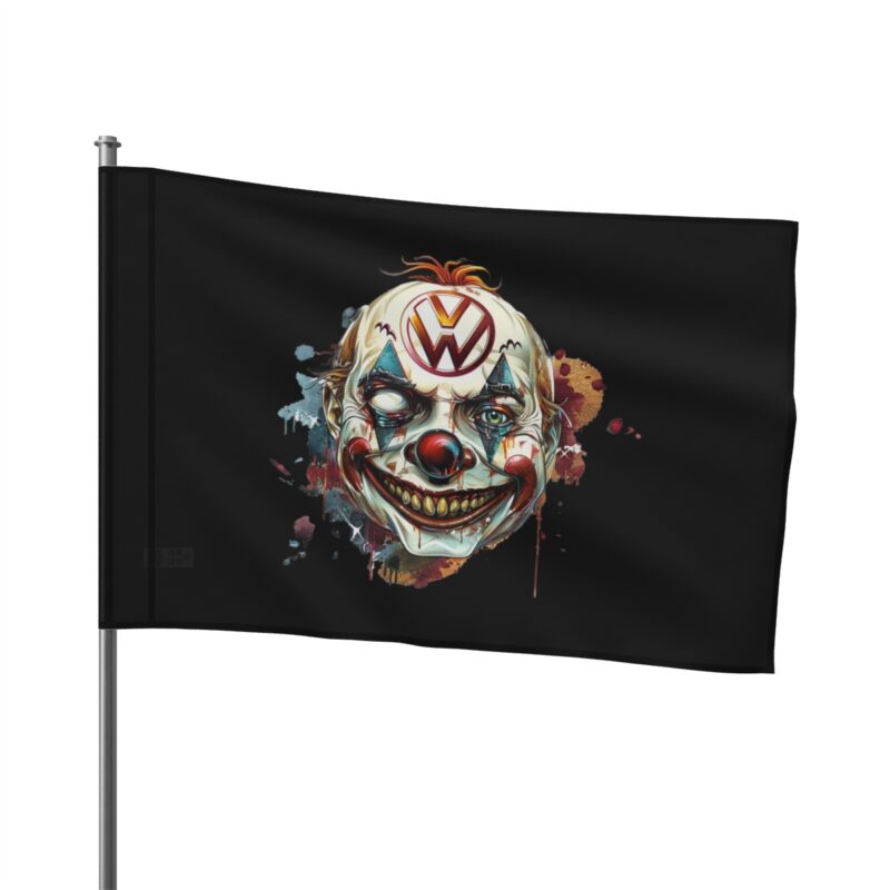 Evil Vw Brain Clown Flag