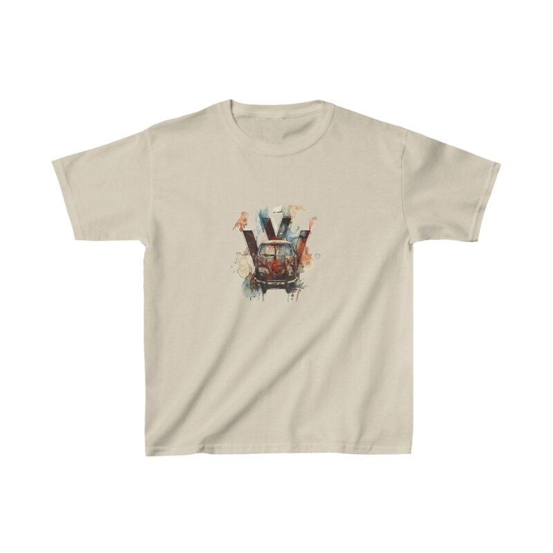 Rusty Vw Camper Kids Heavy Cotton Tee