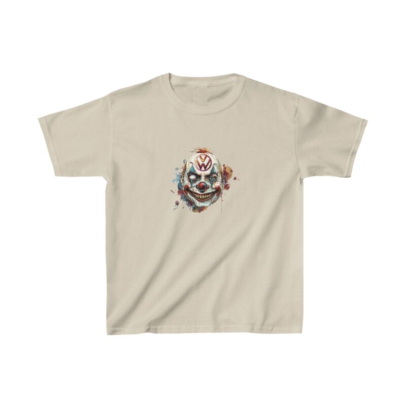 Evil Vw Brain Clown Kids Heavy Cotton Tee