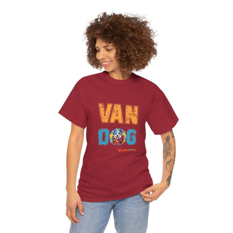 Van Dog T-shirt - Cute Terrier Puppy With Backpack