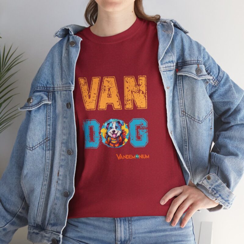 Van Dog T-shirt - Cute Terrier Puppy With Backpack