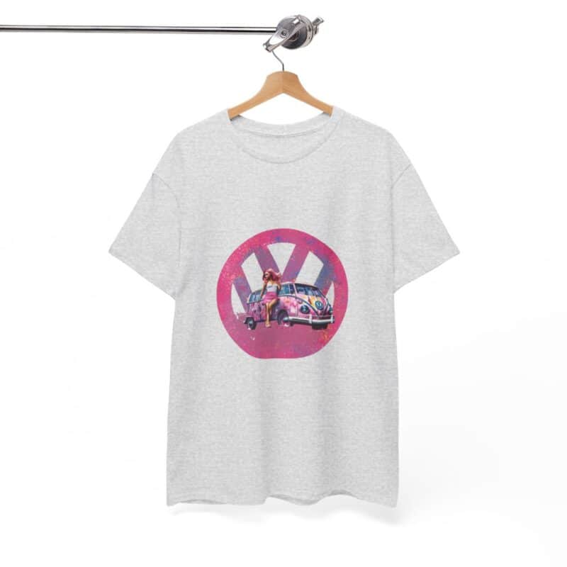 Barbiecore Van Girl Heavy Cotton T-shirt