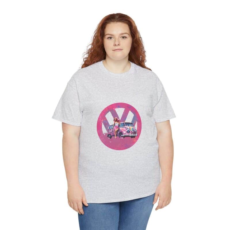 Barbiecore Van Girl Heavy Cotton T-shirt