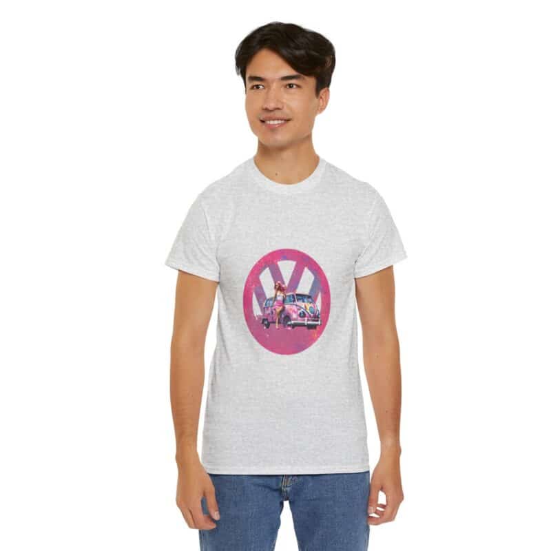 Barbiecore Van Girl Heavy Cotton T-shirt