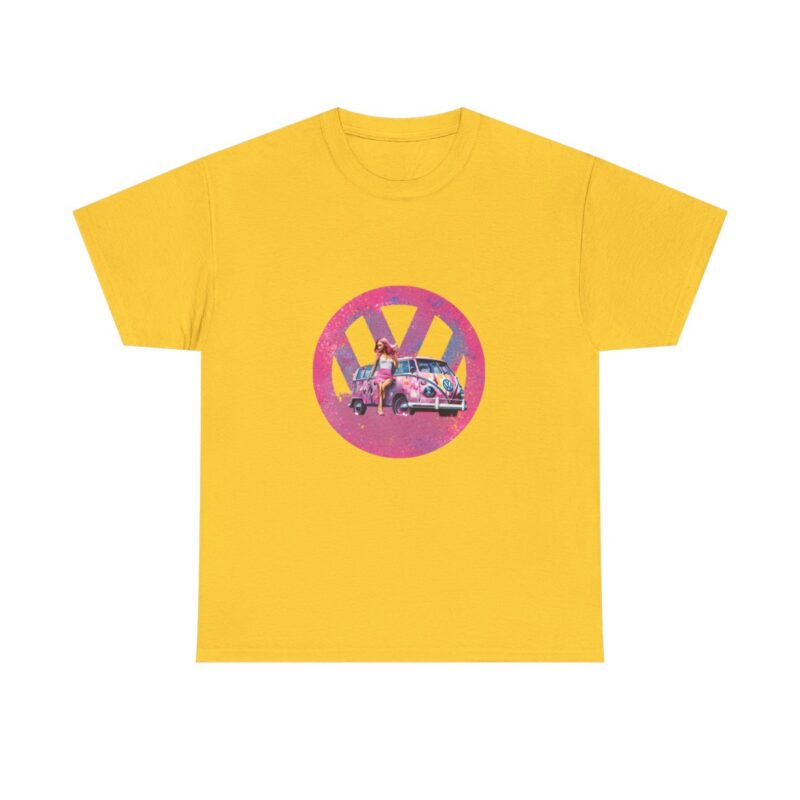 Barbiecore Van Girl Heavy Cotton T-shirt