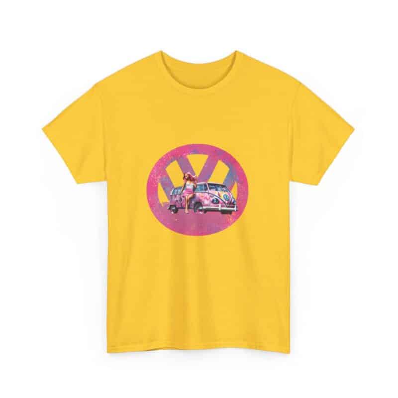 Barbiecore Van Girl Heavy Cotton T-shirt