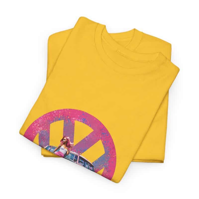 Barbiecore Van Girl Heavy Cotton T-shirt