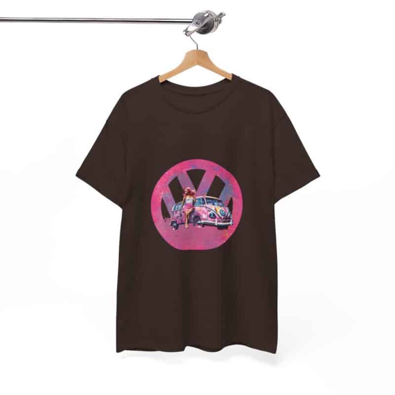 Barbiecore Van Girl Heavy Cotton T-shirt