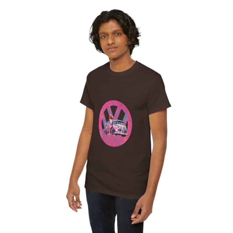 Barbiecore Van Girl Heavy Cotton T-shirt