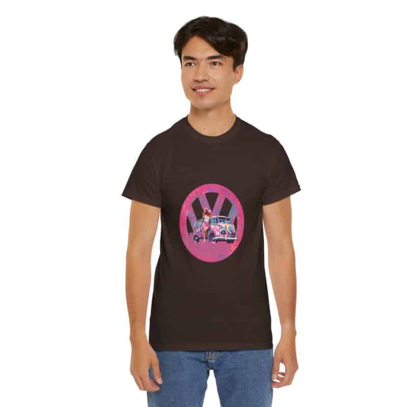 Barbiecore Van Girl Heavy Cotton T-shirt