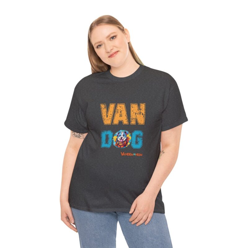 Van Dog T-shirt - Cute Terrier Puppy With Backpack