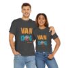 Van Dog T-shirt - Cute Terrier Puppy With Backpack