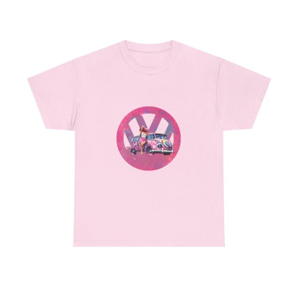 Barbiecore Van Girl Heavy Cotton T-shirt