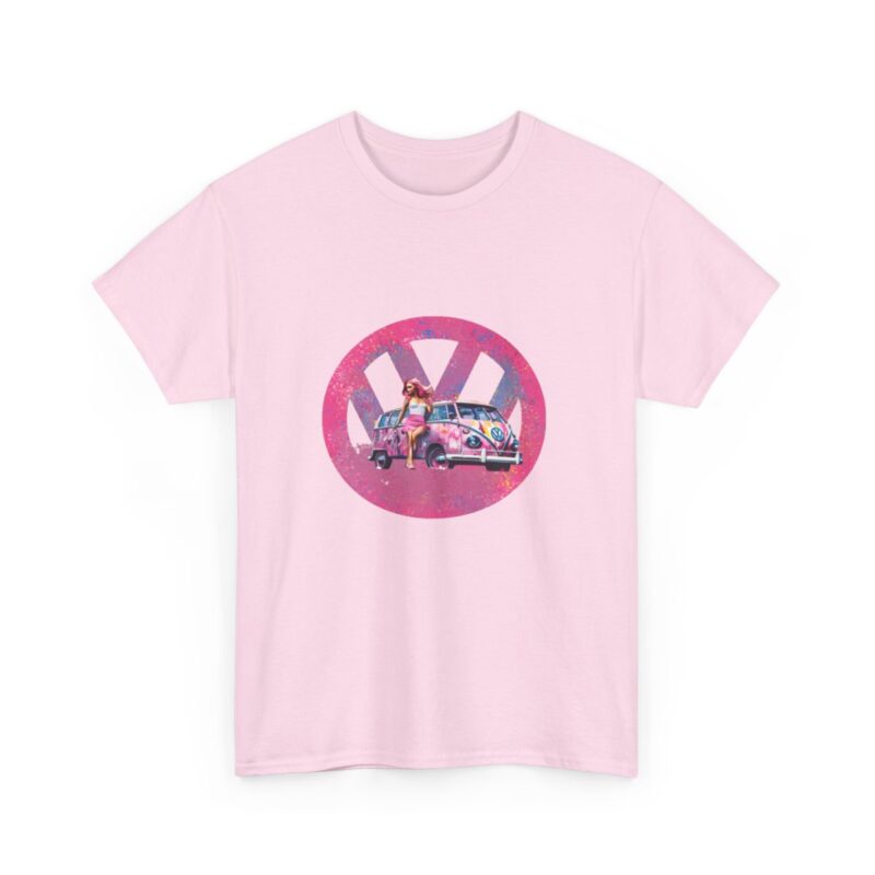 Barbiecore Van Girl Heavy Cotton T-shirt