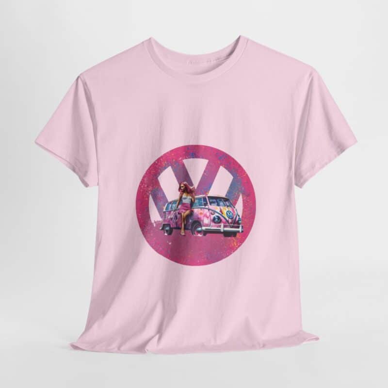 Barbiecore Van Girl Heavy Cotton T-shirt