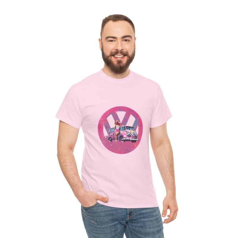 Barbiecore Van Girl Heavy Cotton T-shirt