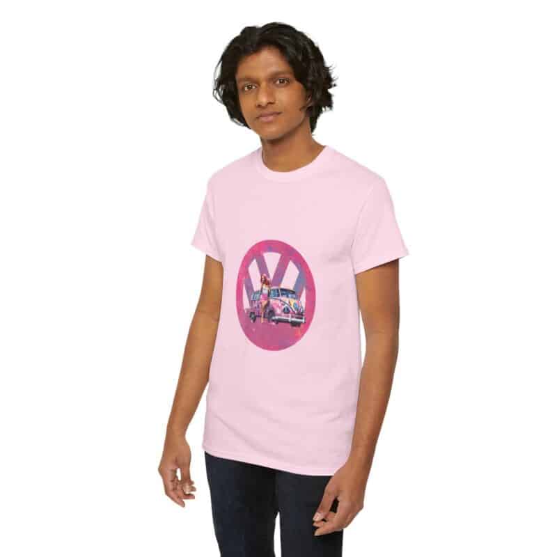 Barbiecore Van Girl Heavy Cotton T-shirt