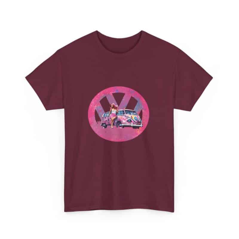 Barbiecore Van Girl Heavy Cotton T-shirt