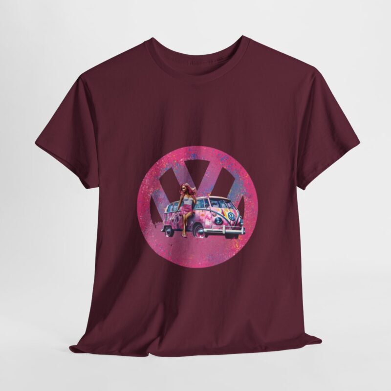 Barbiecore Van Girl Heavy Cotton T-shirt