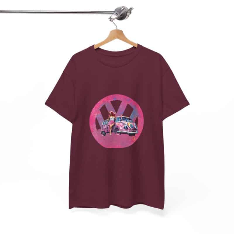 Barbiecore Van Girl Heavy Cotton T-shirt