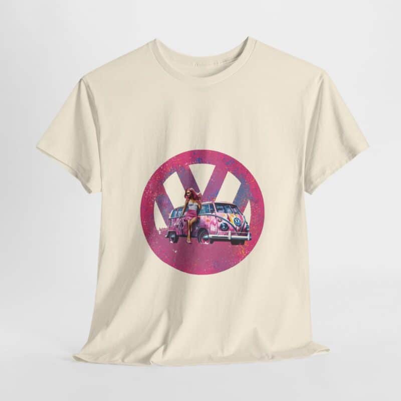 Barbiecore Van Girl Heavy Cotton T-shirt