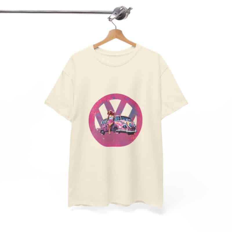 Barbiecore Van Girl Heavy Cotton T-shirt