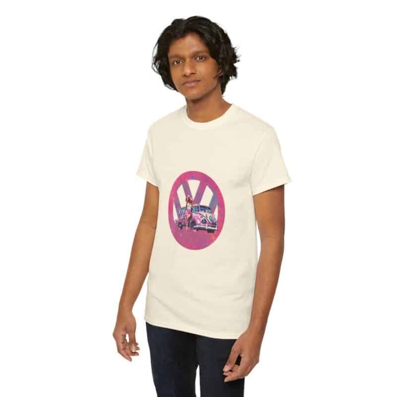 Barbiecore Van Girl Heavy Cotton T-shirt