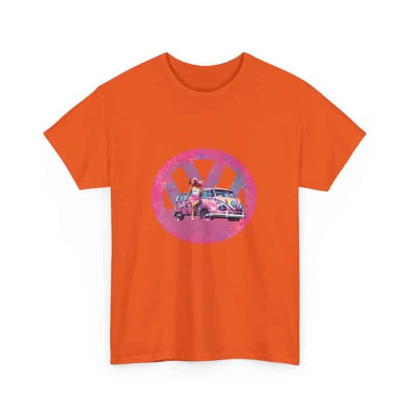 Barbiecore Van Girl Heavy Cotton T-shirt