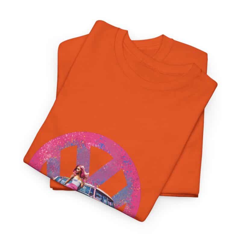 Barbiecore Van Girl Heavy Cotton T-shirt