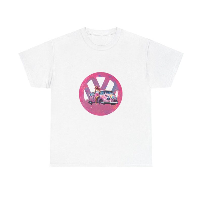 Barbiecore Van Girl Heavy Cotton T-shirt