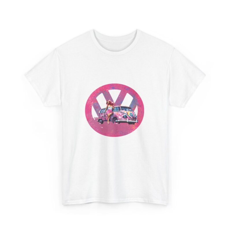 Barbiecore Van Girl Heavy Cotton T-shirt