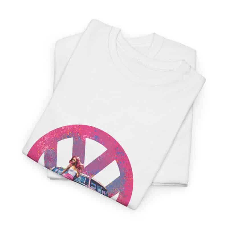 Barbiecore Van Girl Heavy Cotton T-shirt