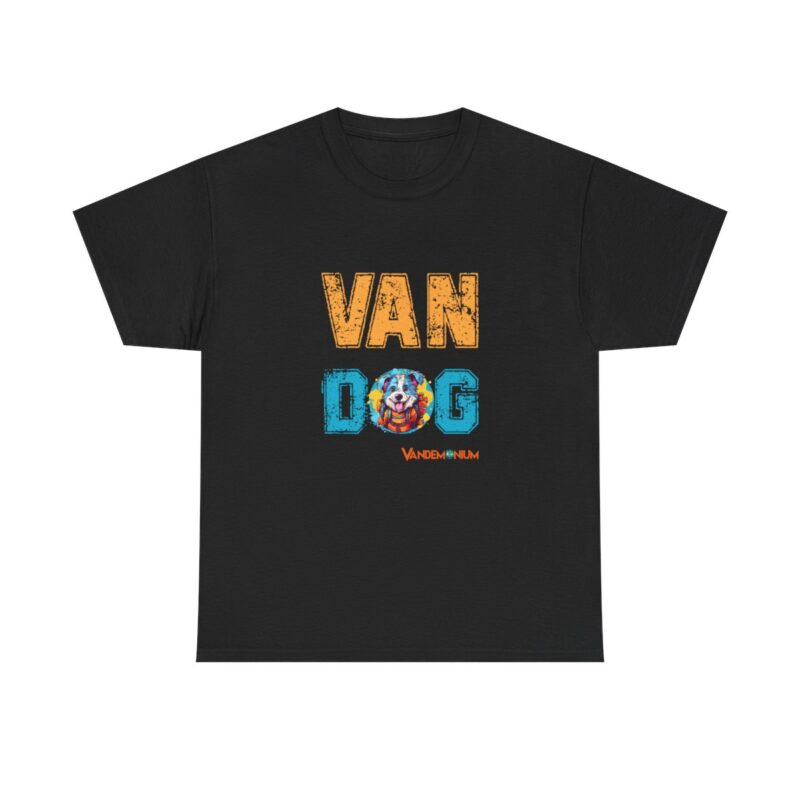 Van Dog T-shirt - Cute Terrier Puppy With Backpack