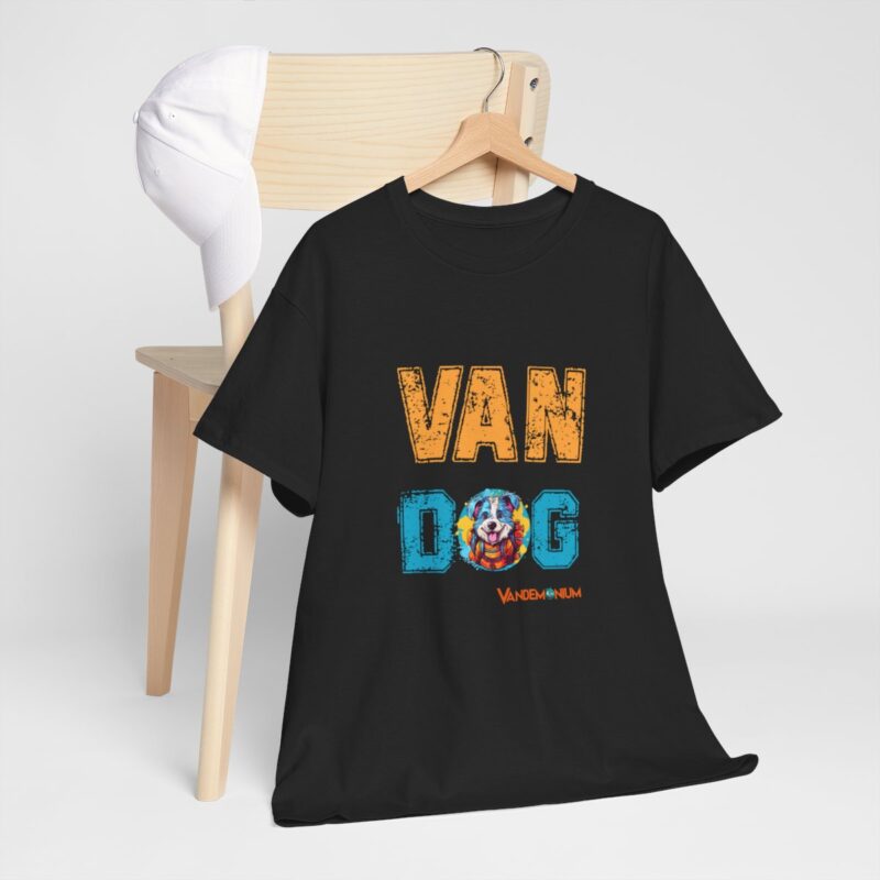 Van Dog T-shirt - Cute Terrier Puppy With Backpack