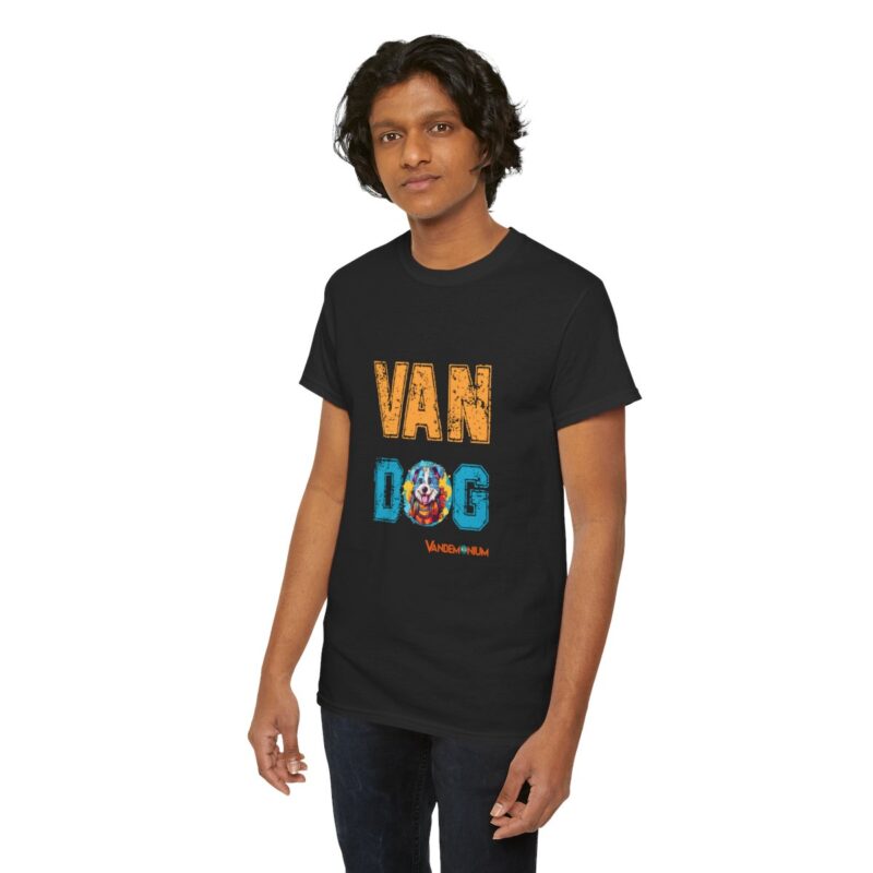 Van Dog T-shirt - Cute Terrier Puppy With Backpack