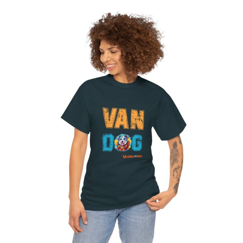 Van Dog T-shirt - Cute Terrier Puppy With Backpack