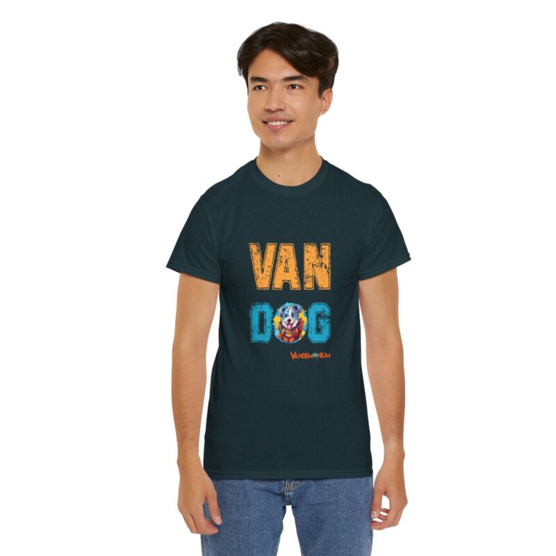 Van Dog T-shirt - Cute Terrier Puppy With Backpack