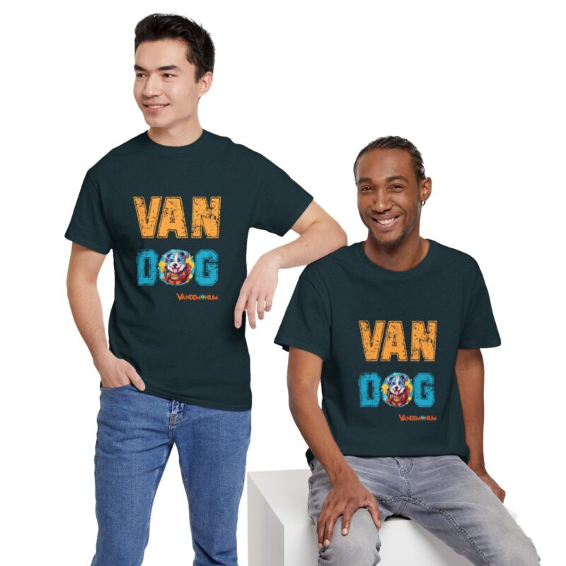 Van Dog T-shirt - Cute Terrier Puppy With Backpack