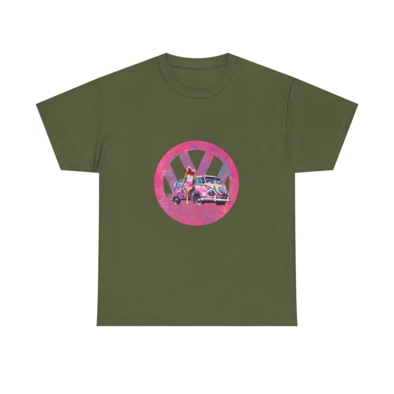 Barbiecore Van Girl Heavy Cotton T-shirt