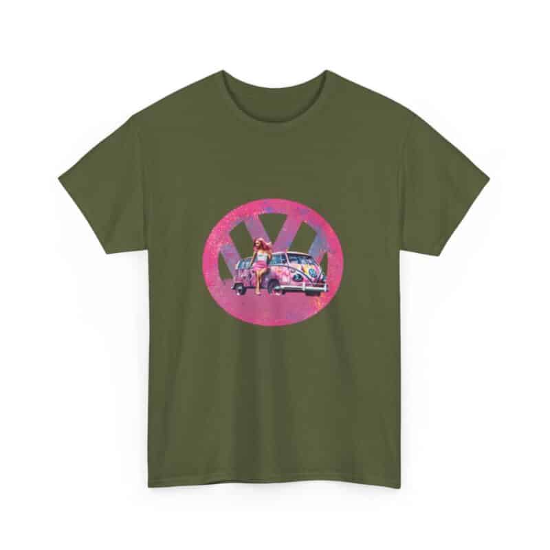 Barbiecore Van Girl Heavy Cotton T-shirt