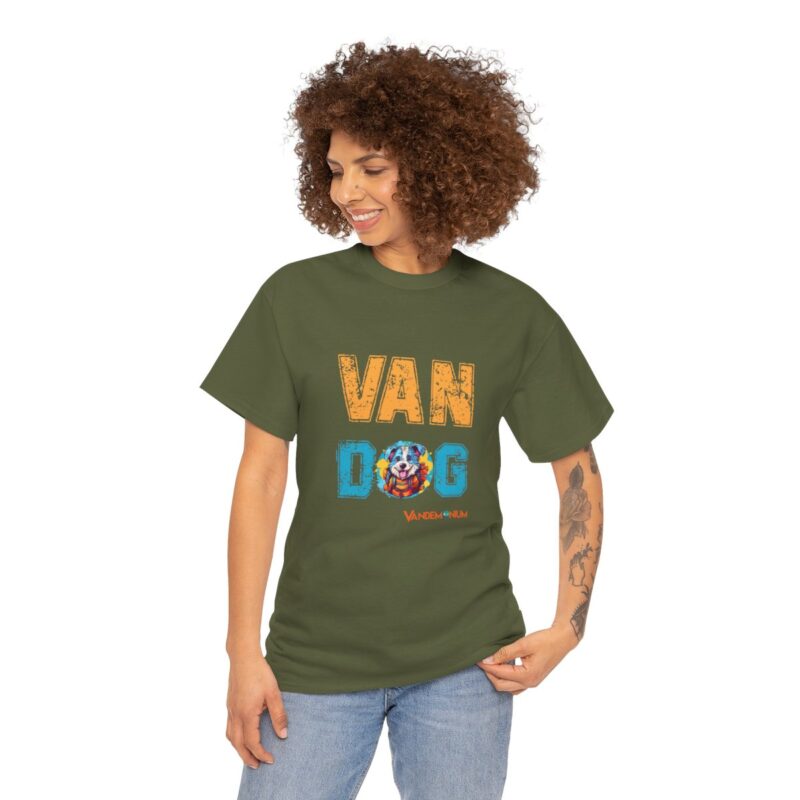 Van Dog T-shirt - Cute Terrier Puppy With Backpack