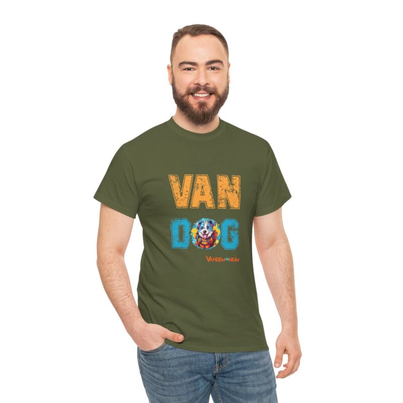 Van Dog T-shirt - Cute Terrier Puppy With Backpack