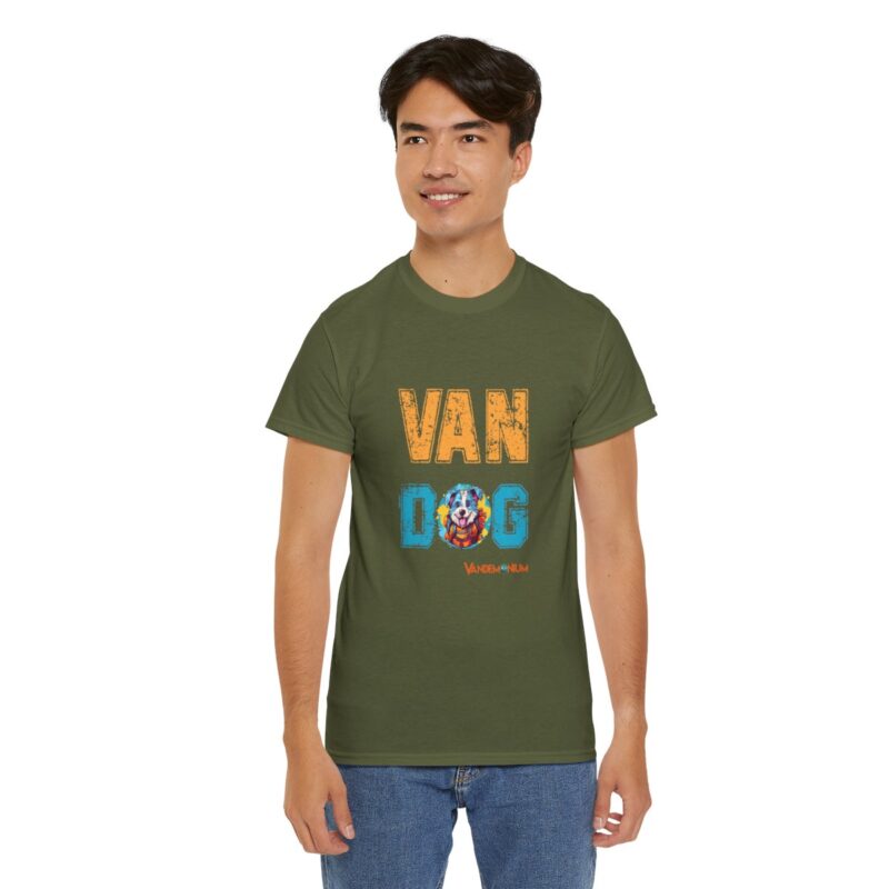 Van Dog T-shirt - Cute Terrier Puppy With Backpack