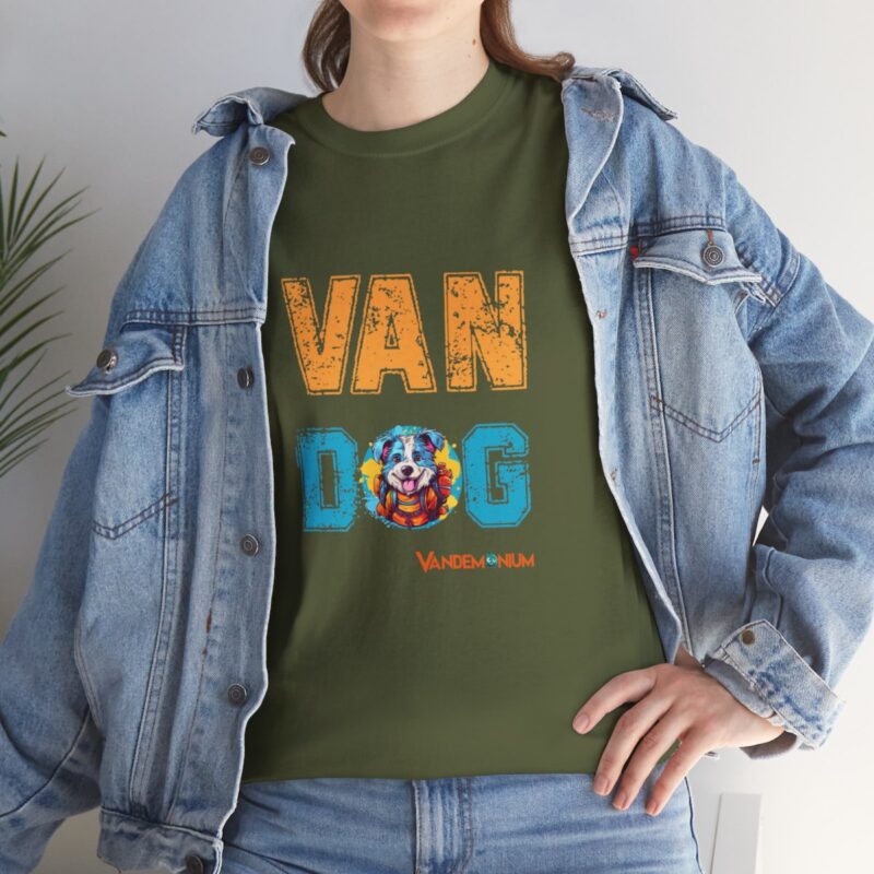 Van Dog T-shirt - Cute Terrier Puppy With Backpack