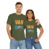 Van Dog T-shirt - Cute Terrier Puppy With Backpack