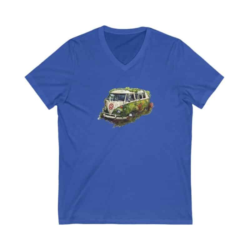 Rescued Vw Camper V-neck Unisex Tee