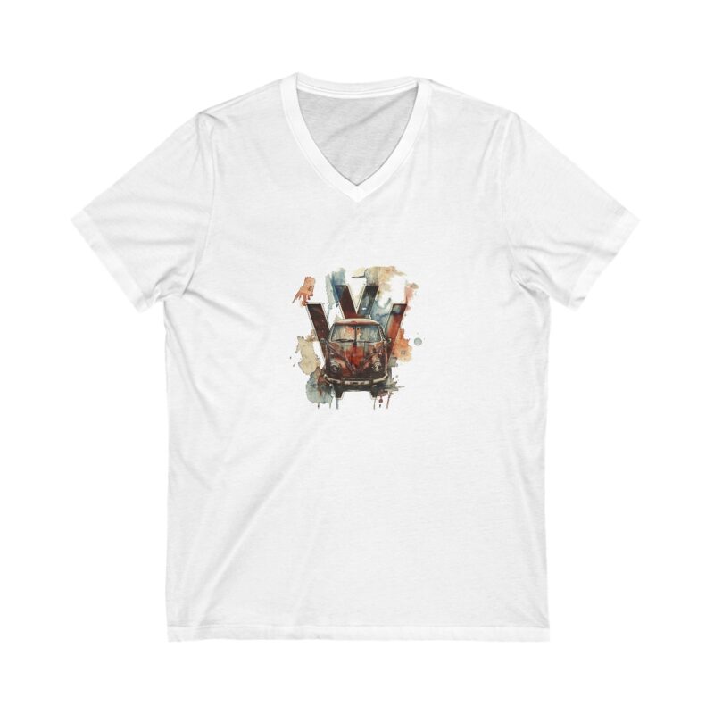 Rusty Vw Camper V-neck Unisex Tee