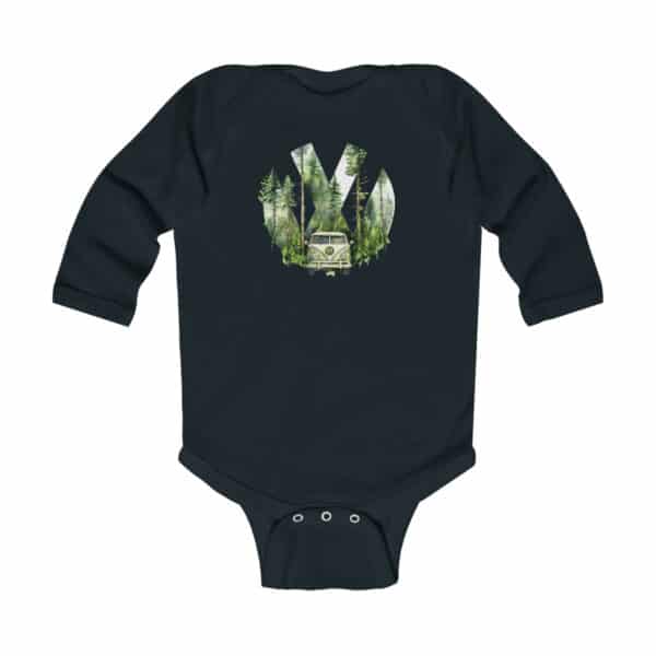 Vw Jungle Dubber Baby Long Sleeve Babygrow