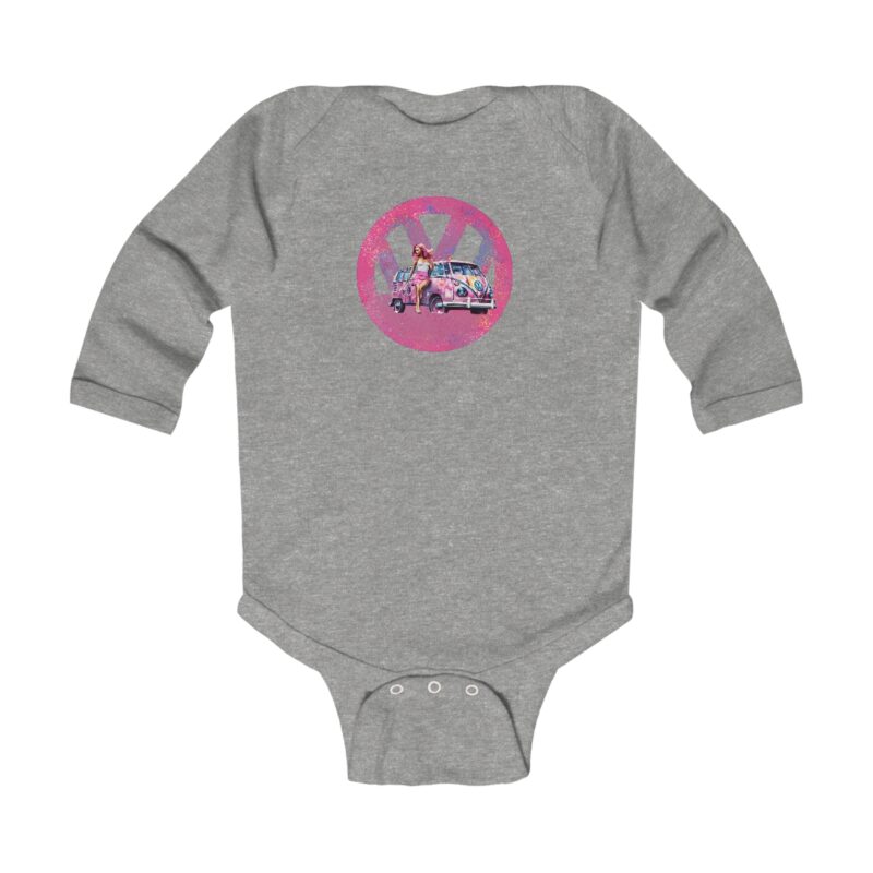 Barbiecore Van Girl Baby Long Sleeve Babygrow